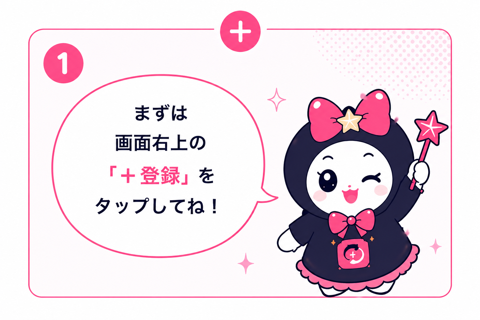 スワッピーがグッズをカメラで撮影している